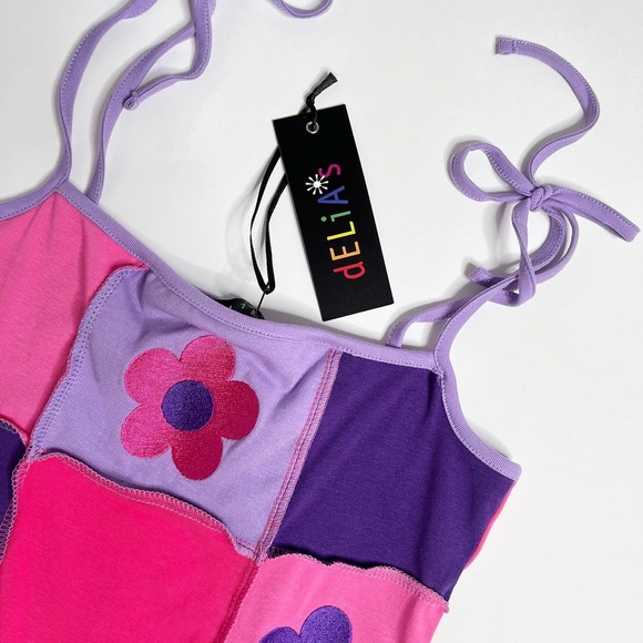 NWT Delia’s Dollskill Patchwork Mini Dress - Picture 2 of 3